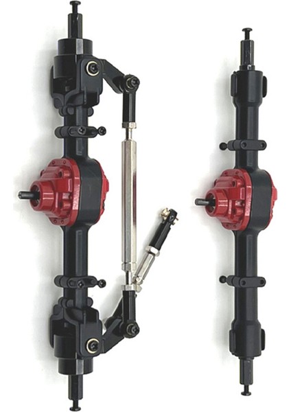 Mnmodel Için Ön ve Arka Aks Assy 1/12 MN82 LC79 MN78 Uzaktan Kumanda Araç Parçaları Metal Yükseltme Siyah (Yurt Dışından) indirimleri