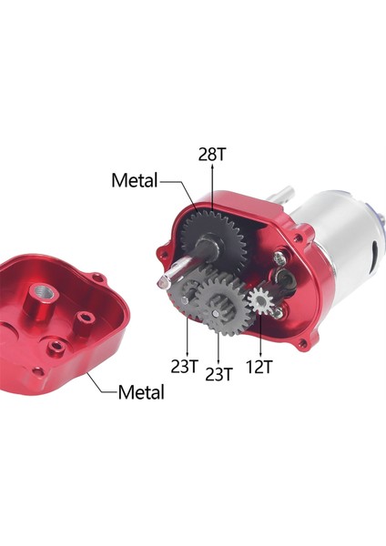 MN82 LC79 MN78 Cnc Metal Şanzıman Motor Montajı Motor Dişli Montaj Kiti 1/12 Rc Paletli Araba Yükseltme Parçaları A (Yurt Dışından) fiyatları