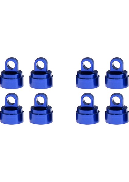 8pcs işlenmiş alaşım şok kapakları şok mesane dipleri yıkayıcılar Traxxas eğik çizgi 2wd 4wd mavi için pivot topları (Yurt Dışından)