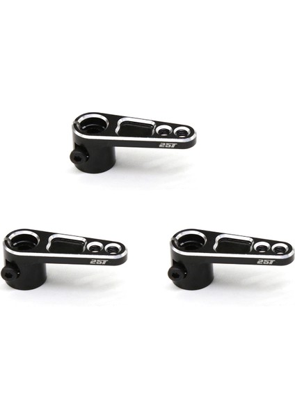 Traxxas Trx4 Rc Paletli Kamyon Için 3x Cnc Alüminyum 25T Servo Korna Direksiyon Kolları, Siyah (Yurt Dışından)