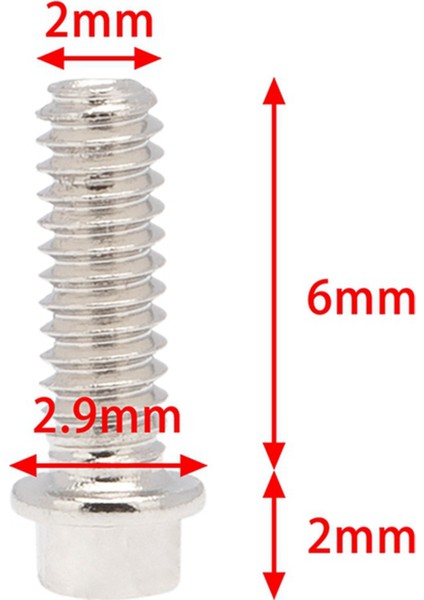 200PCS 1.9 2.2 Tekerlek Rim Imparatorluk M2 Vida Dekorasyonu 1/10 Rc Prwler Axıal SCX10 90046 AXI03007 Traxxas Trx4, A (Yurt Dışından) fırsatları