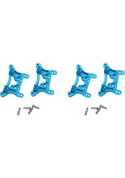 Wltoys Için 4x Metal Şok Emici Kurulu A959-B A949 A959 A969 A979 K929 Rc Araç Parçaları, Mavi (Yurt Dışından)