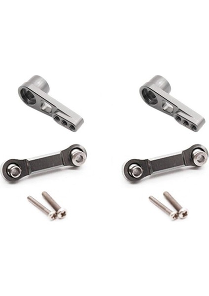 2x 25T Servo Kol Korna Servo Çekme Çubuğu Wltoys A959 A959-B A949 A969 A979 Rc Araba Yükseltme Parçaları Aksesuarları, Gri (Yurt Dışından)