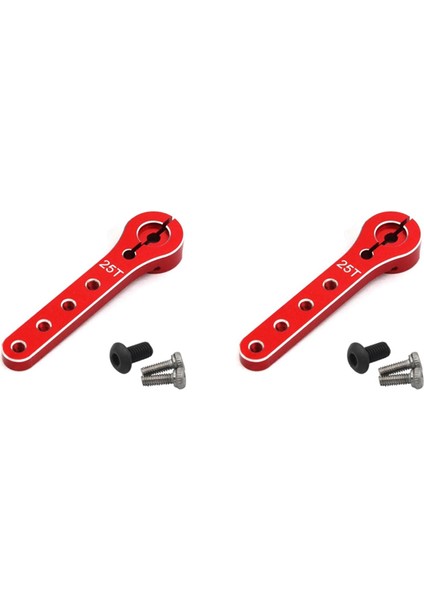 2set 56MM 25T Metal Servo Kol Uzatma Servo Boynuzu 1/10 Rc Trail Araç Teknesi Futaba Hsp Wltoys Axıal SCX10 Traxxas, 1 (Yurt Dışından)