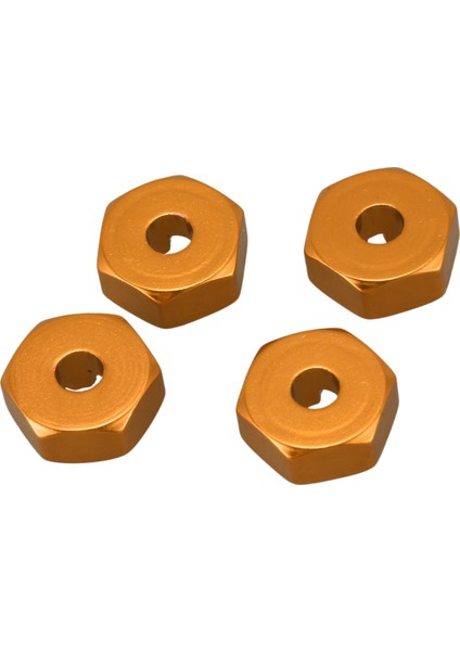 10X Alüminyum Alaşım 12MM Birleştirici Tekerlek Hub Hex Adaptör Wltoys Için Yükseltmeler 144001 1/14 Rc Araba Yedek Parçaları, Sarı (Yurt Dışından) modelleri