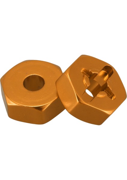 10X Alüminyum Alaşım 12MM Birleştirici Tekerlek Hub Hex Adaptör Wltoys Için Yükseltmeler 144001 1/14 Rc Araba Yedek Parçaları, Sarı (Yurt Dışından) indirimleri