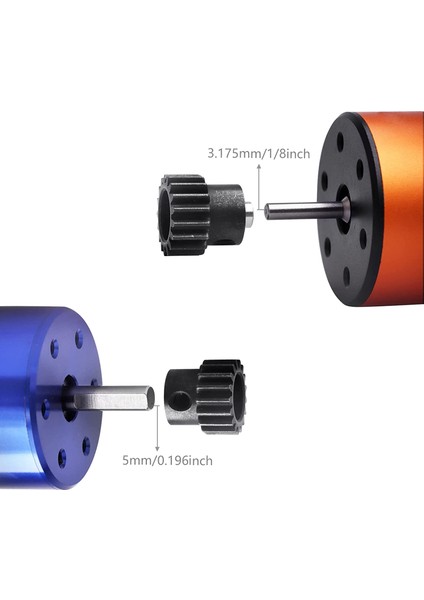 54T 32 Pitch Metal Çelik 3956 15T 17T 19T Pinyonlar Dişli Dişli 1/10 Traxxas Slash 4WD/2WD Zirvesi E-Revo (Yurt Dışından) modelleri