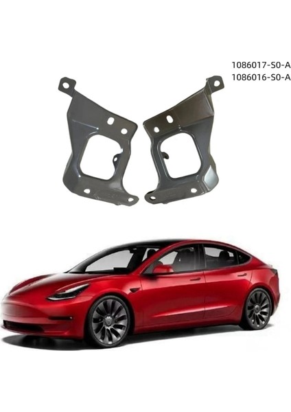1086017-S0-A 1086016-S0-A Ön Çamurluk Braketi Ön Tampon Flep Tesla Model 3 2017-2021 Için Otomotiv (Yurt Dışından) modelleri