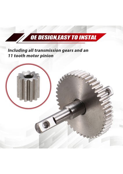 TRX4M Çelik Overdrive Underdrive Stok Şanzıman Dişli Pinyonu 1/18 Rc Prwler TRX4M Bronco Rc Yükseltmeleri 40: 3: 1 (Yurt Dışından) indirimleri