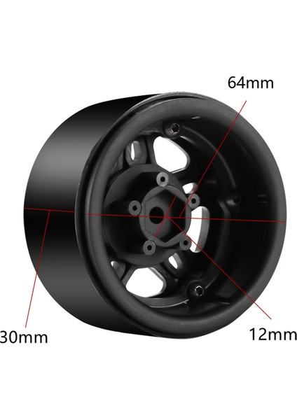 8pcs Plastik Beadlock 2.2 Tekerlek Hub Tekerlek Jantları 1/10 Rc Paletli Araba Eksenel SCX10 Wraith Capra RR10 Traxxas Trx4 D90 (Yurt Dışından) fırsatları