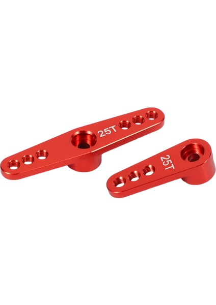 Futaba Savox için 2x 25t Alüminyum RC Servo Kol Korna Xcore HL HSP HD Güç RC Araçları Kırmızı (Yurt Dışından) indirimleri
