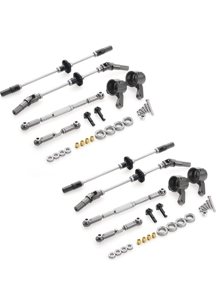 2x Yükseltme Çelik Dişli Köprü Aks Dişli Direksiyon Kupası Kiti Mn D90 D91 MN99 MN99S 1/12 Rc Araç Yedek Parçaları, F+R (Yurt Dışından)