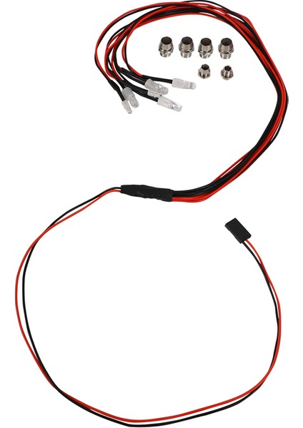 30 LED Işık Kiti 2 Beyaz 2 Kırmızı 2 Mavi 1/10 1/8 Traxxas HSP SCX10 D90 HPI RC CAR (Yurt Dışından) modelleri