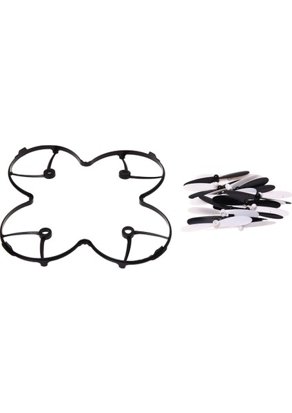 20 Adet Set Pervaneli Bıçaklar Hubsan Için Koruyucu Kapak X4 H107 H107C H107D Quadcopter, Siyah+Beyaz (Yurt Dışından) fiyatları