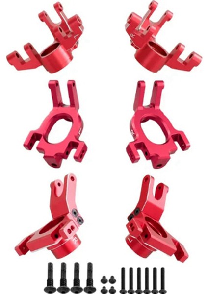 Metal C Hub Koltuk C Direksiyon Kupası Arrma Için Arka Aks Kupası 1/10 Kraton Outcast 4x4 4s V2 Blx 1/8 Mojave 4x4 4s Blx Rc Parçaları (Yurt Dışından)