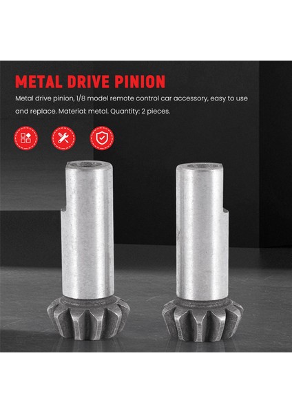 2pcs metal sürüş pinyon dişlisi 8060 1/8 zd yarış 08423 08425 08426 08427 9020 9072 9116 9203 RC araba yükseltme parçaları (Yurt Dışından) modelleri