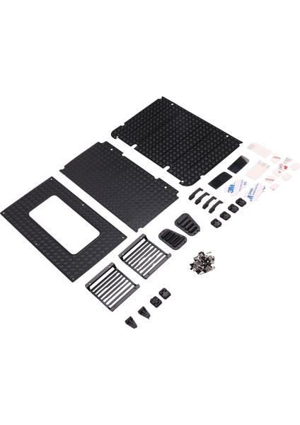 9 TRX4 için Dekoratif Parça -landrover metal far çit/kapı kolu/kapı menteşe/reflektör (Yurt Dışından) fiyatları