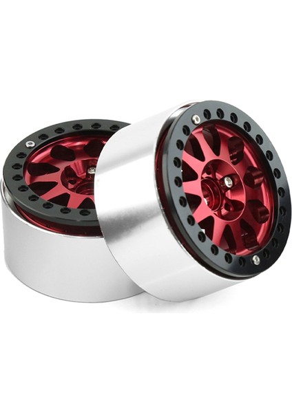 2.2 Inç Beadlock Tekerlek 1:10 Için Ağır Hizmet Tipi Alaşım 1:10 Rc Paletli SCX10 Trx-4 4pcs-Set Kırmızı (Yurt Dışından) fırsatları