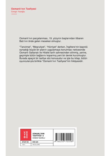 Osmanlı’nın Tasfiyesi - Cengiz Yazoğlu indirimleri