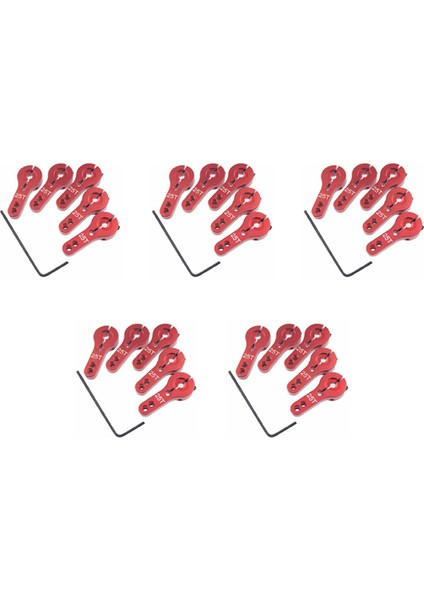 30PCS 25T Alüminyum Servo Boynuz M3 Iplikler Direksiyon Kolu Yüksek Tork Servo Motorlar Parçalar Rc Araba Düzlemi Tekne (Yurt Dışından) indirimleri