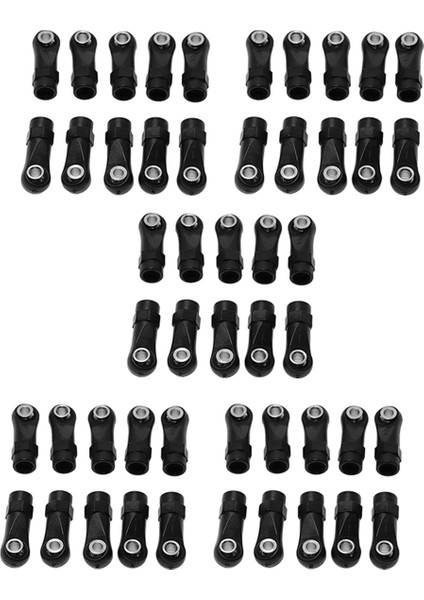 50PCS Plastik M4 Çubuk Uç Bağlantı Bağlantı Topları 1/10 Rc Araç Trawler Eksenel SCX10 Iı 90046 Traxxas Trx4, A (Yurt Dışından)