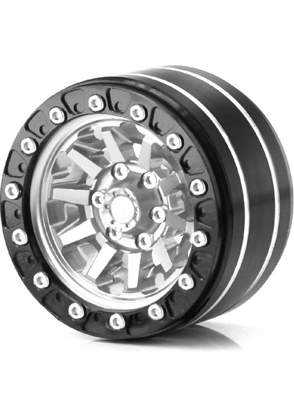 Metal 1.9 Inç Beadlock Wheel Jant Dış Çap Rc 1/10 12MM Altı Paletli Araba Eksenel SCX10 90047 CC01 Trx4, Gümüş (Yurt Dışından) fiyatları