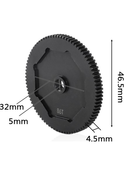 Çelik (86T) 51714 Tamiya Için Vites Çarkı BB01 48P Rc Araba Yükseltme Parçaları Aksesuarları (Yurt Dışından) fiyatları