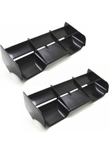 2x 1: 8 Buggy Rc Arabalar Rc Plastik Naylon Kuyruk Kanadı 1/8 Ölçekli Nitro Elektrikli Yol Kapalı Buggytruck Uzaktan, Siyah (Yurt Dışından)