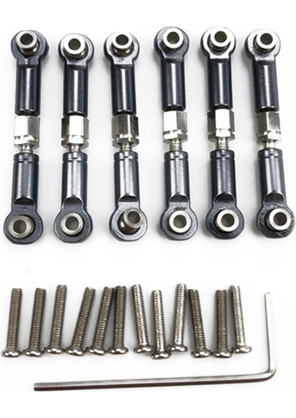 6pcs Wltoys A949 Için Ayarlanabilir Metal Bağlantı Çekme Çubuğu ve Metal Dişli Diferansiyelli Alüminyum Alaşımlı Dişli Kutusu Kabuğu (Yurt Dışından) modelleri