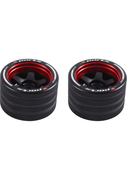 Sanwa Mt4 /futaba Için 2x 4px /flysky Nb4 /ko Ex Sonraki /wfly X9 Uzaktan Kumanda Evrensel Metal Handwheel Direksiyon Simidi Kırmızı (Yurt Dışından)