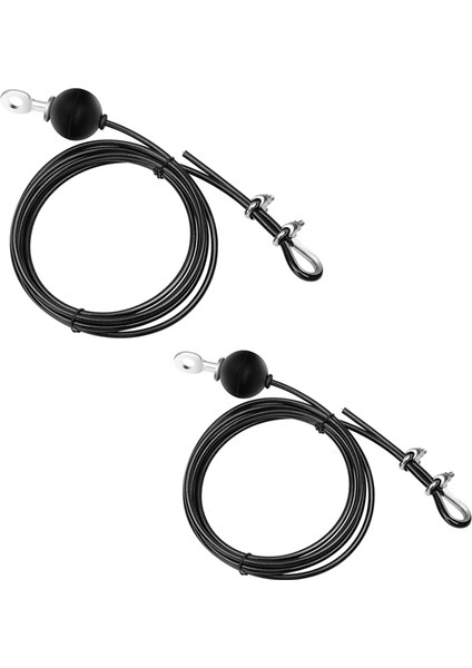 2 Set Gym Ayarlanabilir Kablo Tel Ip Ağır Hizmet Tipi Çelik Yedek Parçalar Ev Spor Salonu Fitness Kablosu, 2metre ve 3metre (Yurt Dışından)