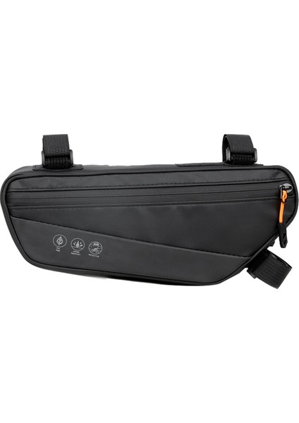 Su Geçirmez Bisiklet Üçgen Torba Bisiklet Çerçeve Ön Tüp Çanta Büyük Kapasiteli Bisiklet Pannier Paketleme Torbası Aksesuarları (Yurt Dışından)