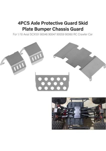 Eksenel SCX10 Için Iı 90046 47 90059 60 Metal Şasi Zırh Ön Koruma Plakası Aks Koruma Yumurtası (Yurt Dışından) fiyatları