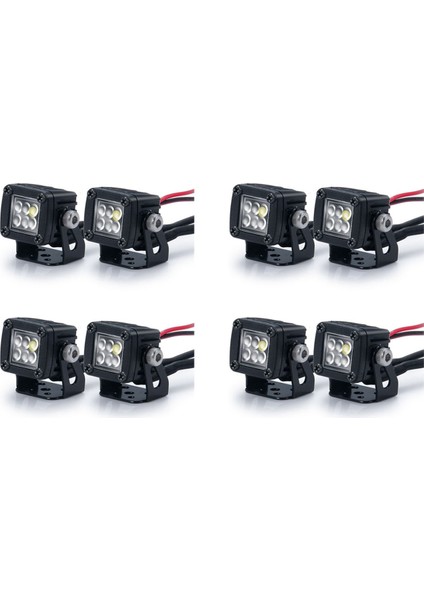 8x Modifiye Farlar Spotlar Araba Üst Işıkları Eksenel SCX10 Jeep Traxxas Trx4 Trx6 1/10 Için Tampon Işıkları (Yurt Dışından)