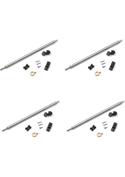 4x FT011-12 Çelik Tüp Boru Montajı Metal Şaft Yedek Parçalar Feılun FT011 Rc Tekne Speedboat Aksesuarları (Yurt Dışından)