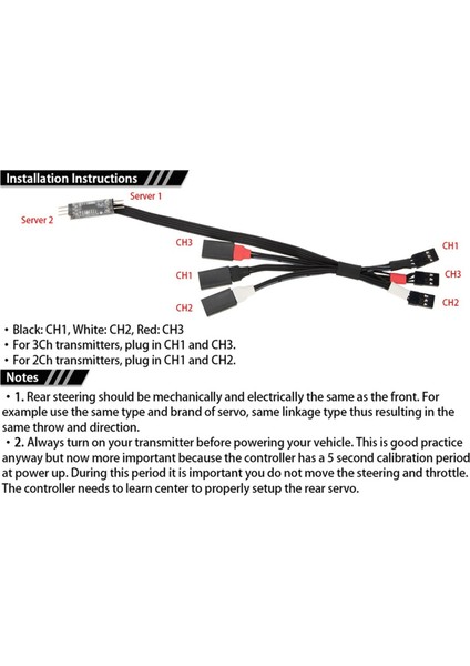 RC Araba 4Ws Dört Tekerlek Direksiyon Kontrol Hattı Paneli İçin servo kontrol kablosu 1/8 1/10 1/18 1/24 RC Paletli (Yurt Dışından) indirimleri