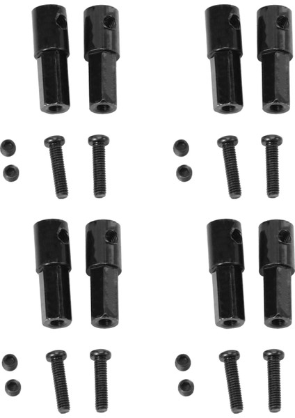 8pcs Metal Arka Akslı Mil Adaptör Wpl D12 C14 C24 C34 B24 B36 Mn D90 D91 MN99S Rc Araç Parçaları (Yurt Dışından)