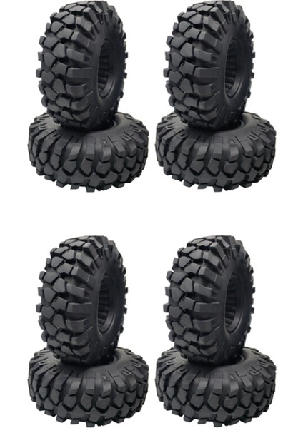 8pcs 1 9 inç kauçuk lastik 1 9 tekerlek lastikleri 108x40mm 1/10 rc paletli Traxxas TRX4 eksenel SCX10 III AXI03007 90046 (Yurt Dışından)