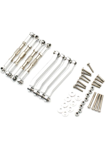 48X Metal Şasi Çekme Çubukları Bağlantı MN D90 D91 D96 D99 D99S MN90 MN99S 1/12 Gümüş (Yurt Dışından) modelleri