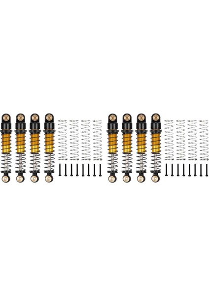 8pcs 40MM Metal Şok Emici Damper Eksenel SCX24 C10 Jlu Gladiator Bronco 1/24 Rc Paletli Araba Yükseltme Parçaları, 2 (Yurt Dışından)