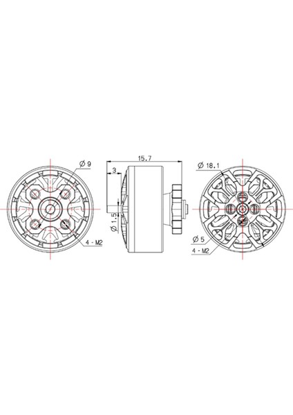 Azaltma C145 Fırçasız Motor 1404.5 Motor Fpv Rc Uçak Modeli ile 2.5 Inç 4500KV Fpv Drone (Yurt Dışından) fırsatları