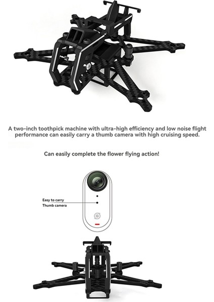 HGLRC Draknight 2inch Ultra-Light FPV Teelick Frame Kitleri FPV Freestyle 2inch Açık Drone için 91mm Dingil Destek (Yurt Dışından) fiyatları