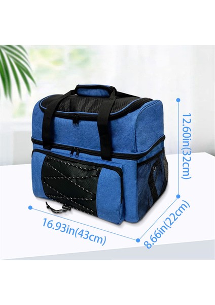 Bowling Ball Bagling Tote Bag Bowlingball Tutucu Yastıklı Bölmelerle 1 Tek Çift Bowling Için Ekstra Alan, Bir (Yurt Dışından)