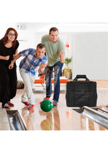 Bowling Ball Bagling Tote Bag Bowlingball Tutucu Yastıklı Bölmelerle 1 Tek Çift Bowling Için Ekstra Alan, Bir (Yurt Dışından) indirimleri