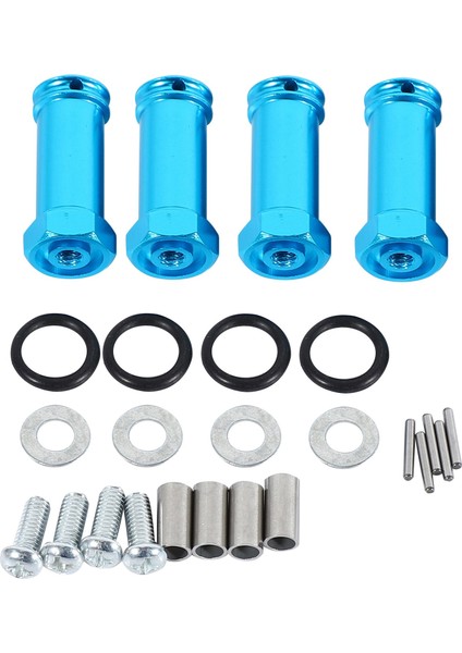 Alüminyum 12MM Hex Hub 24MM Uzatma Adaptör Tekerlek Ara Spacer Generater 1/18 Wltoys A959 Yükseltme Parçaları Fit A949 A969 A979 Rc Araba, Mavi (Yurt Dışından)