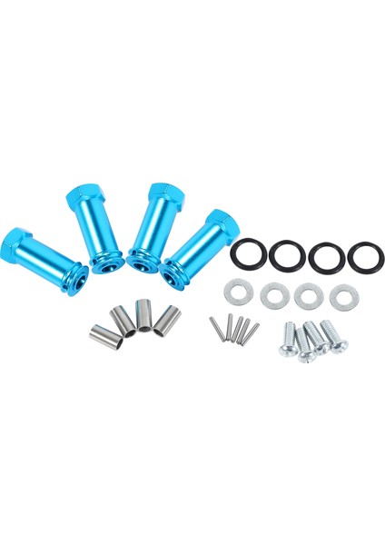 Alüminyum 12MM Hex Hub 24MM Uzatma Adaptör Tekerlek Ara Spacer Generater 1/18 Wltoys A959 Yükseltme Parçaları Fit A949 A969 A979 Rc Araba, Mavi (Yurt Dışından) modelleri