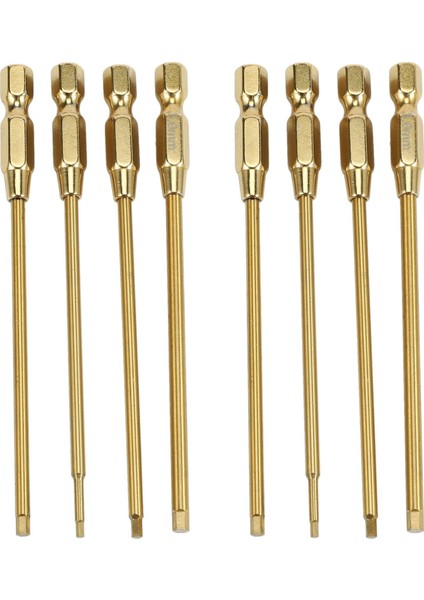 8x Titanyum Hızlı Değişim Hex Anahtar Hex Anahtarları Tornavida Araçları Kit 1.5, 2, 2.5 ve 3mm Rc Model Mini El Aracı (Yurt Dışından)