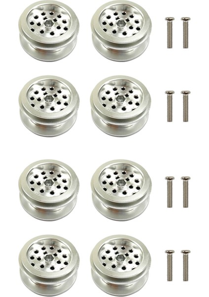 Wpl D12 B24 B16 B36 C14 C24 Mn MN99S Jjrc Q60 Q65 Rc Araba Yükseltme Parçaları Metal Tekerlek Rim Hub Aksesuarları, Gümüş (Yurt Dışından)