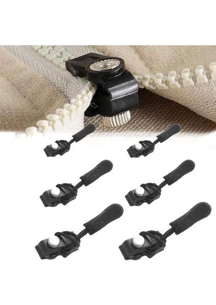 Zip Çekme, Evrensel Fermuar Tamircisi, Zip Kaydırıcı Onarım Anında Kiti, Dikiş Giysileri, Sırt Çantaları Için Sırt Çantaları (S 2pc &amp; M 2pc &amp; L 2pc) (Yurt Dışından)