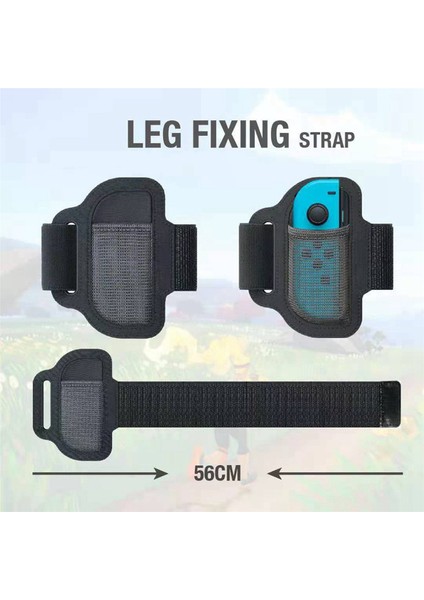 Switch Bacak Kayışları Için 4x Yüzük Fit Macera Bacak Ayarlanabilir Elastik Spor Kayışları Nintendo Anahtarı Için Macera (Yurt Dışından) fiyatları